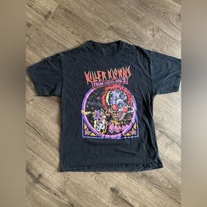 Killer Klowns from Outer Space back tee size Large